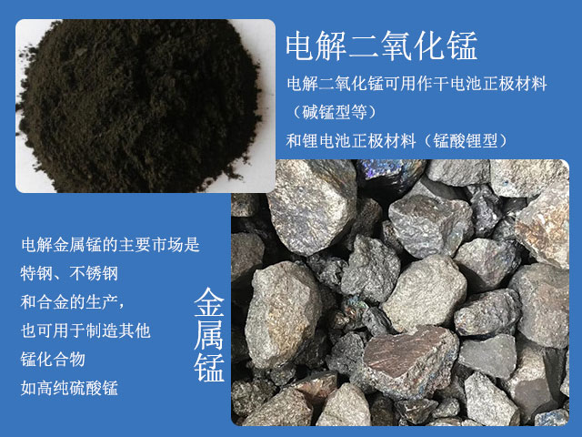 電解二氧化錳和金屬錳 電解二氧化錳和金屬錳