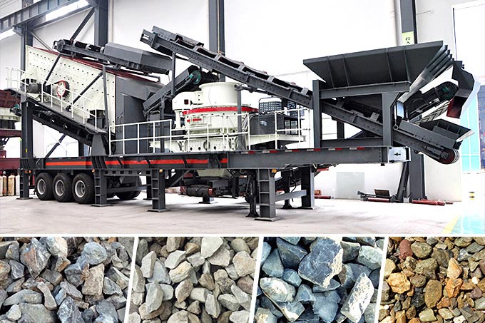 移動(dòng)破碎站適用于多種物料破碎