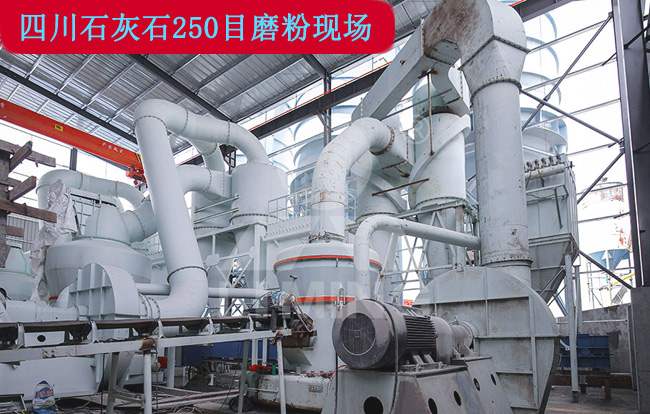 四川250目石灰石磨粉現(xiàn)場(chǎng)