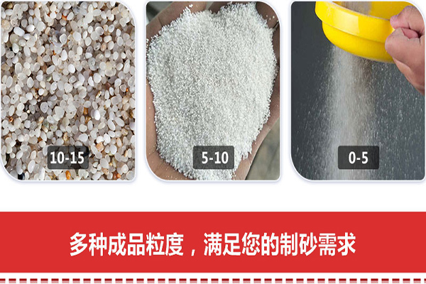 多種成品粒度滿足您的制砂需求