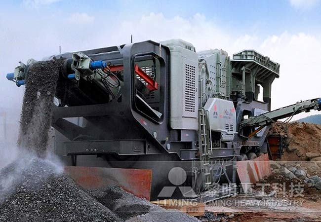 湖南建筑垃圾移動(dòng)站破碎現(xiàn)場(chǎng)